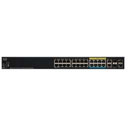 Cisco SG350X-24PV - Switch Gerenciável 24 portas LAN 16x 1G e 8x 5G PoE