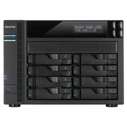 AS7008T 80TB Asustor - Storage NAS 8 baias p/ Discos SATA