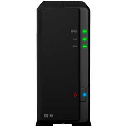 Synology DS118 DiskStation - Storage NAS 1 Baia até 4TB