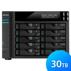 AS6210T 30TB Asustor - 10 Bay NAS Server Desktop SATA