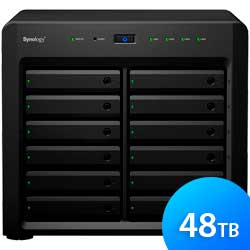 DS2419+ 48TB Synology - Storage NAS 12 baias Diskstation SATA