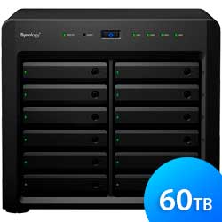 DS2419+ 60TB Synology - Storage NAS 12 baias Diskstation SATA 