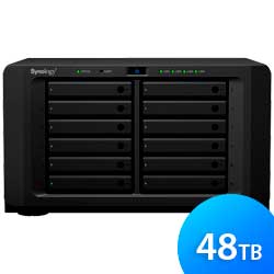 FS1018 48TB Synology - Servidor NAS 12 baias FlashStation SATA