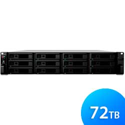 RS18017xs+ 72TB Synology - Storage 12 Baias NAS Racksation SATA