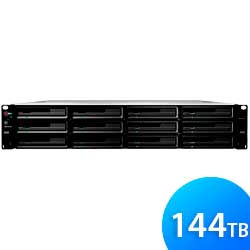 RS3614RPxs 144TB Synology - Servidor NAS rackmount 12 baias SATA