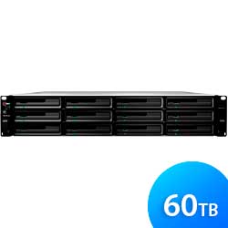 RS3617xs 60TB Synology - Storage NAS Rackstation para hard drives SATA