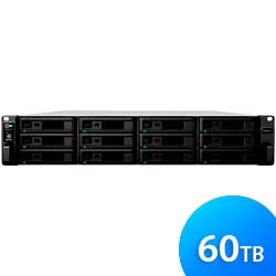 RS3617xs+ 60TB Synology - Storage NAS 12 Baias RackStation SATA