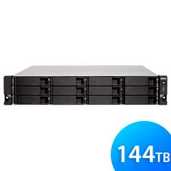 TS-1273U 144TB Qnap - Storage NAS 12 baias rackmount p/ HDD/SSD SATA