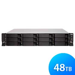 TS-1273U 48TB Qnap - Storage NAS 12 baias rackmount SATA