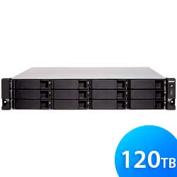 TS-1283XU-RP 120TB Qnap - Storage NAS 12 baias rackmount SATA