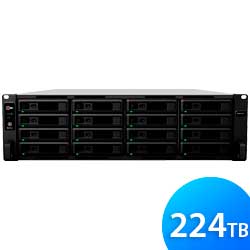 RS4017xs+ 224TB Synology - Rackmount NAS Storage 16 Bay Rackstation SATA