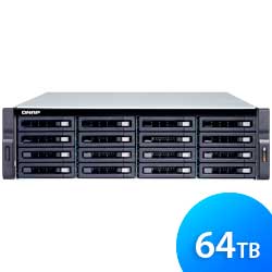 TVS-1672XU-RP 64TB Qnap - Storage NAS 16 baias Rackmount SATA