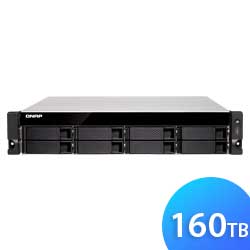 TS-883XU-RP 160TB Qnap - Storage NAS 8 baias SATA/SSD
