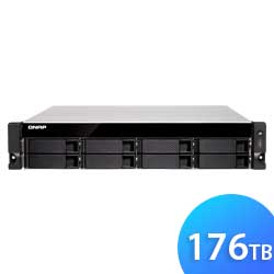 TS-883XU-RP 176TB Qnap - Storage NAS 8 baias SATA/SSD