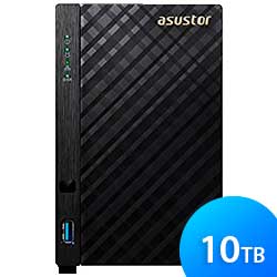 AS1002T v2 10TB Asustor - Storage NAS Server 2 baias SATA