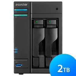 AS6102T 2TB Asustor - Storage NAS 2 bay SATA