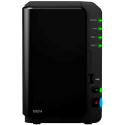 DS216 Synology DiskStation - Storage NAS 2 Baias até 10TB