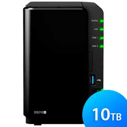 DS216+ Synology DiskStation - Storage NAS 2 Baias até 10TB