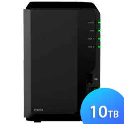 Storage NAS 2 baias DS218 10TB