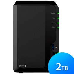 DS218+ Synology DiskStation - Storage NAS 2 Baias até 2TB