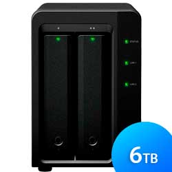 DS715 Synology DiskStation - Storage NAS 2 Baias até 6TB