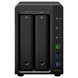 DS716+II Synology DiskStation - Storage NAS 2 Baias até 10TB