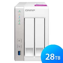 Storage NAS 2 baias TS-231P 28TB