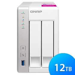 Storage NAS 2 baias TS-231P2 12TB