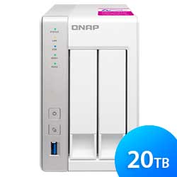 Storage NAS 2 baias TS-231P2 20TB