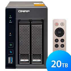 TS-253A 20TB Qnap - Storage NAS 2 baias SATA