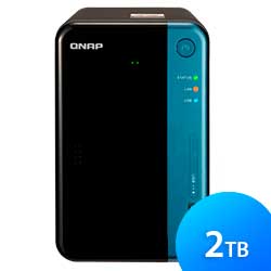 TS-253Be 2TB Qnap - Storage NAS doméstico 2 baias SATA