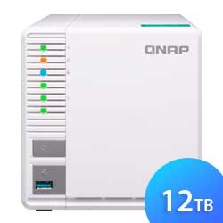 TS-328 12TB Qnap - Storage NAS 3 baias para RAID 5