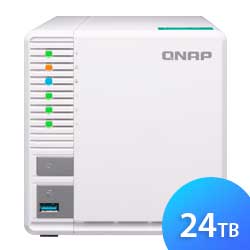 TS-328 24TB Qnap - Storage NAS 3 baias para RAID 5