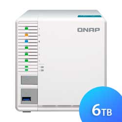 Qnap TS-351 6TB - Storage NAS com 3 baias easy-swappable, RAID 0/1/5