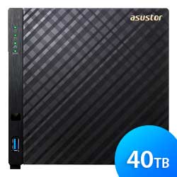 AS3104T 40TB Asustor - Storage NAS Desktop 4 baias SATA