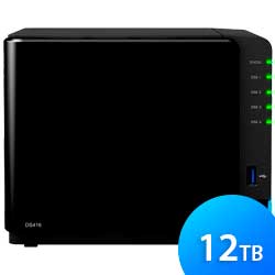 Storage NAS 4 baias Diskstation - Synology DS416 12TB