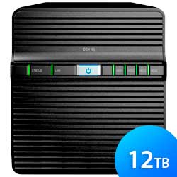 Storage NAS 4 baias Diskstation - Synology DS416J 12TB