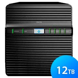 Storage NAS 4 baias Diskstation - Synology DS418J 12TB