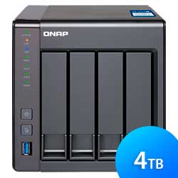 Storage NAS 4 baias TS-431X 4TB