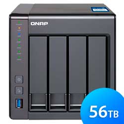 Storage NAS 4 baias TS-431X 56TB