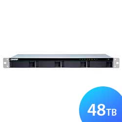 TS-431XeU 48TB Qnap - Storage NAS 4 baias Rackmount p/ HDD SATA