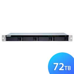 TS-431XeU 72TB Qnap - Storage NAS 4 baias Rackmount p/ HDD SATA