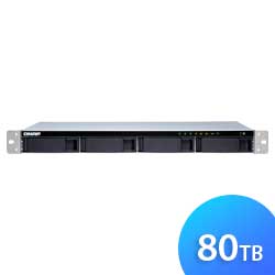 TS-431XeU 80TB Qnap - Storage NAS 4 baias Rackmount p/ HDD SATA