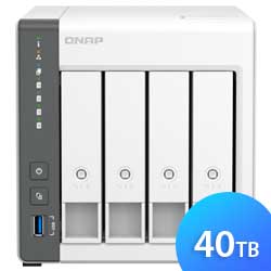 TS-433 40TB Qnap - Storage NAS 4 Baias p/ HDD SATA