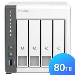 TS-433 80TB Qnap - Storage NAS 4 Baias p/ HDD SATA