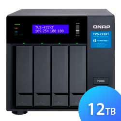 Qnap TVS-472XT 12TB, Storage NAS 4 baias SATA Thunderbolt 3