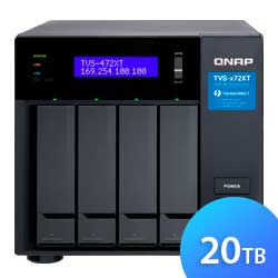 Qnap TVS-472XT 20TB, Storage NAS 4 baias SATA Thunderbolt 3