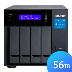 Qnap TVS-472XT 56TB, Storage NAS 4 baias SATA Thunderbolt 3