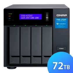 Qnap TVS-472XT 72TB - Storage NAS 4 baias SATA Thunderbolt 3