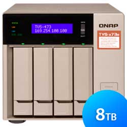 Storage NAS 4 baias TVS-473E 8TB